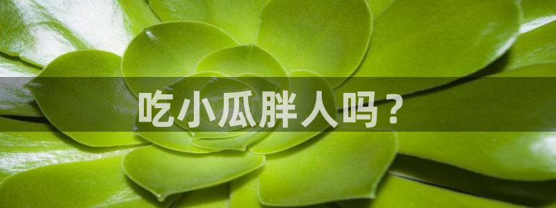 51吃瓜今日吃瓜入口:吃小瓜胖人吗?